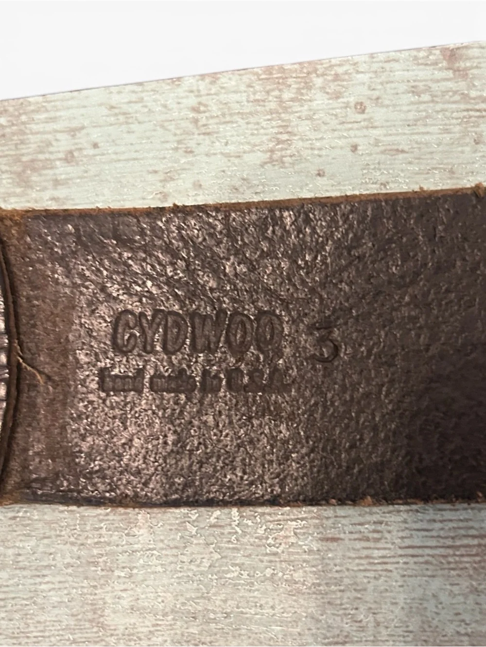 CYDWOQ Leather Belt With Round Metal Buckle with Holes Unique